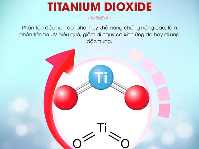 Tác dụng của Titanium Dioxide trong Kem chống nắng ngừa nám hoàn hảo Edally EX Hàn Quốc nhập khẩu, chính hãng